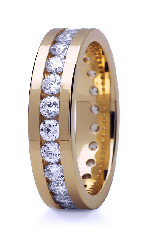 Obrączki z żółtego i białego złotaz kamieniem