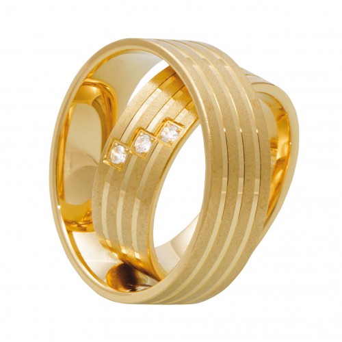 Obrączki złote z matem