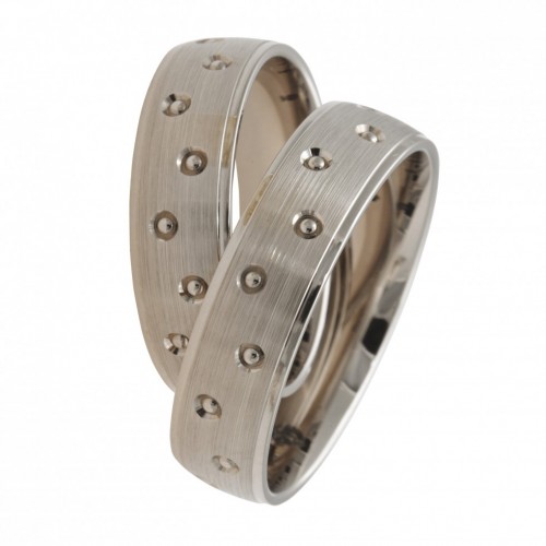 Obrączki ślubne z białego złota palladowego