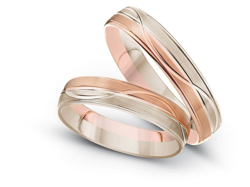 obrączki ślubne z białego złota nierodowanego apart