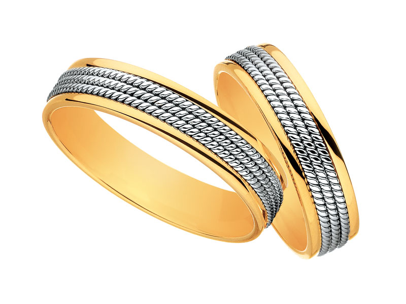 żółte i białe złoto apart